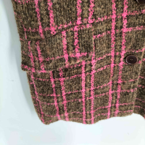 ザラ ZARA チェックツイードジャケット レディース import:XS