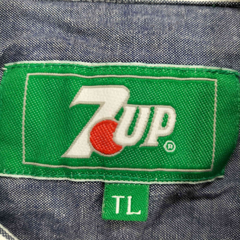 セブンアップ 7up 企業ロゴ ワークシャツ メンズ TALL