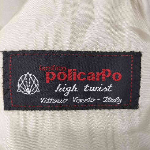 ミツミネ MITSUMINE イタリア製 policarpo社 3Bテーラードジャケット 2タックスラックス スーツセットアップ メンズ EUR:48