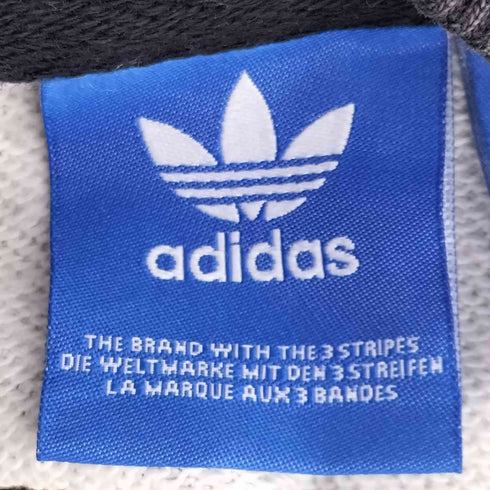アディダスオリジナルス adidas Originals 総柄 ロゴ刺繍 スウェット メンズ FREE