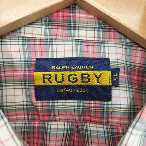 ラグビーラルフローレン Rugby Ralph Lauren チェック柄 L/S BDシャツ メンズ import:XL