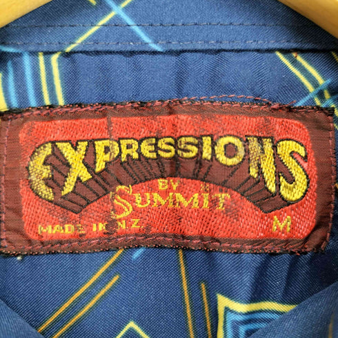Expressions 襟芯 総柄シャツ メンズ JPN:M