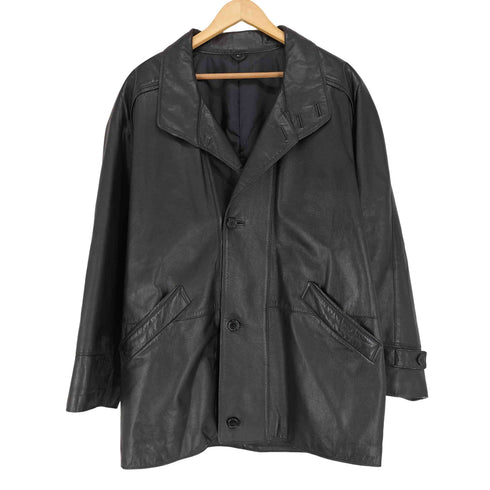 cow leather レザーハーフコート メンズ JPN:L