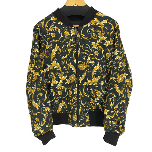 エイチアンドエム H&M 総柄リバーシブルジップアップブルゾン メンズ import:M