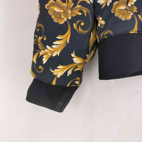 エイチアンドエム H&M 総柄リバーシブルジップアップブルゾン メンズ import:M