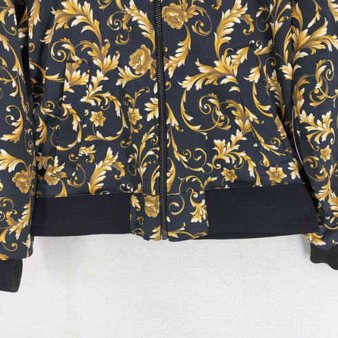 エイチアンドエム H&M 総柄リバーシブルジップアップブルゾン メンズ import:M
