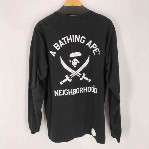 アベイシングエイプ A BATHING APE A BATHING APE EX NEIGHBORHOOD ロングスリーブTシャツ メンズ XL