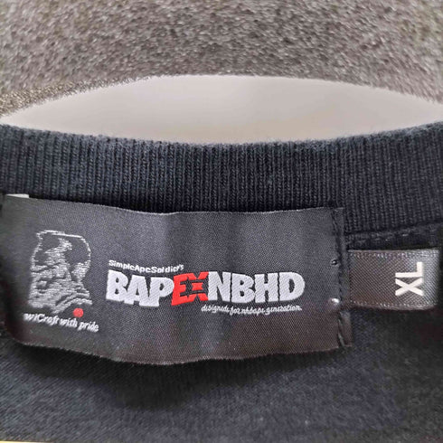 アベイシングエイプ A BATHING APE A BATHING APE EX NEIGHBORHOOD ロングスリーブTシャツ メンズ XL