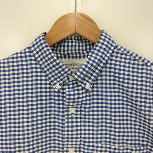 デニムアンドサプライラルフローレン DENIM&SUPPLY RALPH LAUREN ギンガム チェック L/S ボタンダウン シャツ メンズ import:M