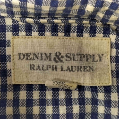 デニムアンドサプライラルフローレン DENIM&SUPPLY RALPH LAUREN ギンガム チェック L/S ボタンダウン シャツ メンズ import:M