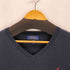 ポロラルフローレン POLO RALPH LAUREN スモールポニー刺繍 エルボーパッチ Vネックニット メンズ XL