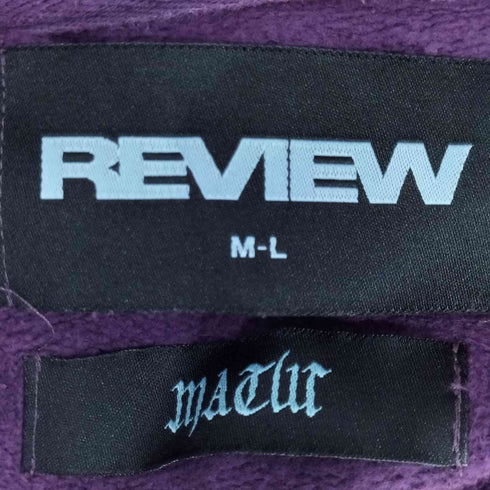 REVIEW × MATW プリント クルーネックスウェット メンズ M-L