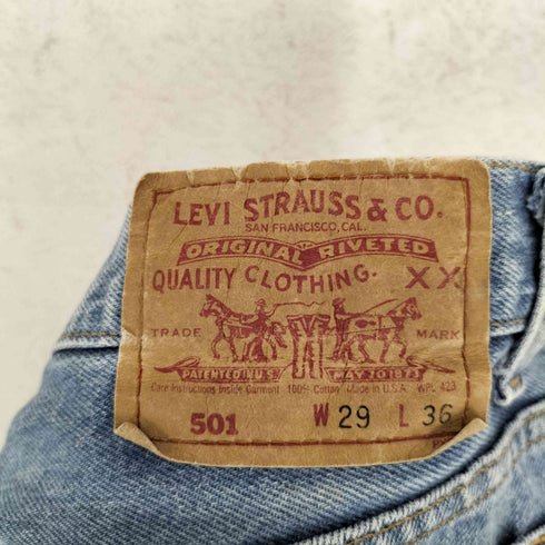 リーバイス Levis 90S ボタン裏552 USA製 501 コットン ストレートデニム パンツ メンズ W29L36