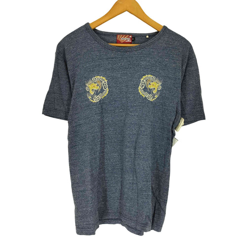 ヒューストン HOUSTON 刺しゅう クルーネック Tシャツ メンズ JPN:XL