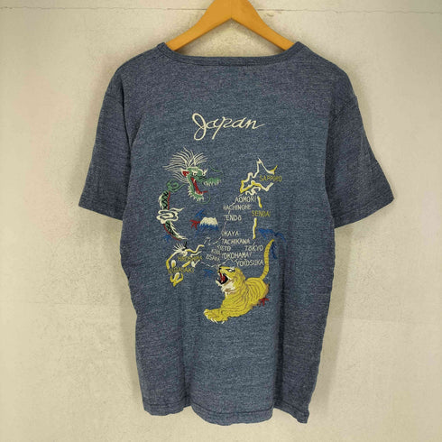 ヒューストン HOUSTON 刺しゅう クルーネック Tシャツ メンズ JPN:XL