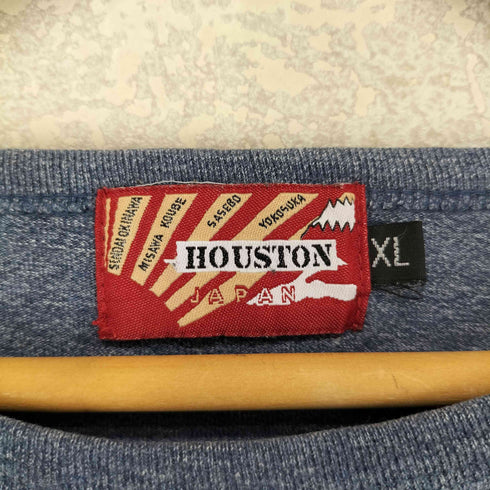 ヒューストン HOUSTON 刺しゅう クルーネック Tシャツ メンズ JPN:XL