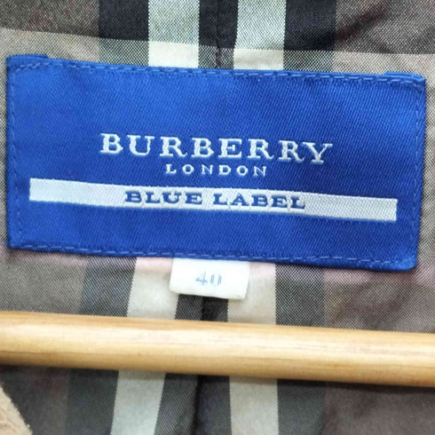 バーバリーブルーレーベル BURBERRY BLUE LABEL ハイネック ダウンコート レディース JPN:40