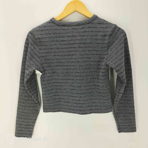 ポロスポーツラルフローレン POLO SPORT RALPH LAUREN 90S OLD 星条旗タグ ボーダー クロップド L/S カットソー ロンT レディース import:S
