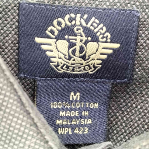 ドッカーズ DOCKERS 90S マレーシア製 コットン レギュラーカラーシャツ メンズ import:M