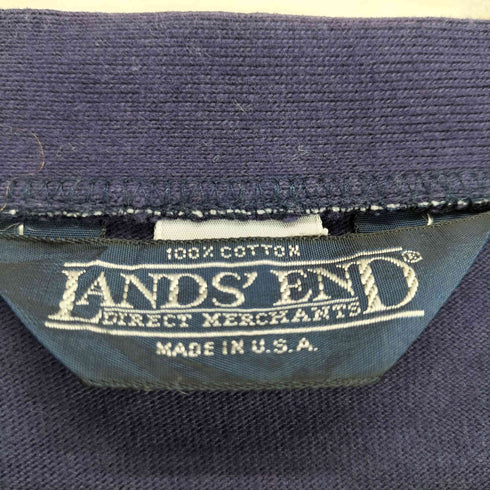 ランズエンド LANDS END 90S USA製 コットン ロングスリーブ カーディガン メンズ
