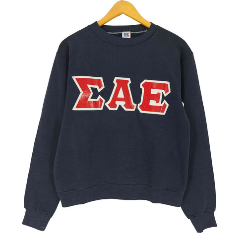 ラッセルアスレチック RUSSELL ATHLETIC 90S USA製 CAE プリント クルーネック スウェット メンズ M