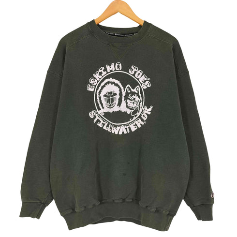 ラッセルアスレチック RUSSELL ATHLETIC 90S ESKIMO JOES プリント クルーネック スウェット メンズ L