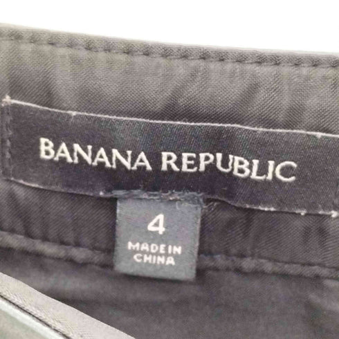 バナナリパブリック BANANA REPUBLIC 羊革 ラムレザー サイドジップ フレアスカート レディース 4