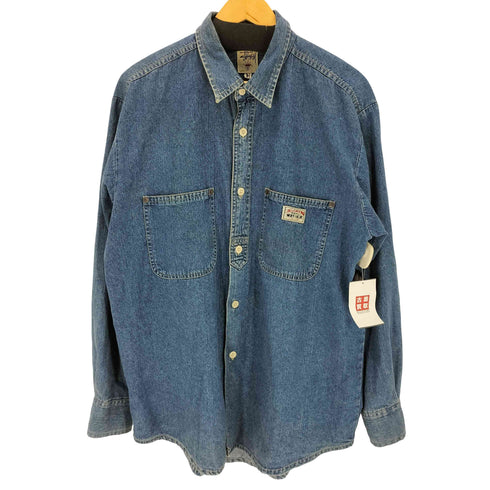 ステューシー Stussy 90s OLD WORKGEAR L/Sデニムシャツ メンズ M