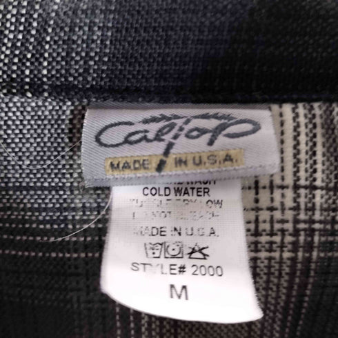 キャルトップ CALTOP USA製 2000 L/Sオンブレチェックシャツ メンズ M