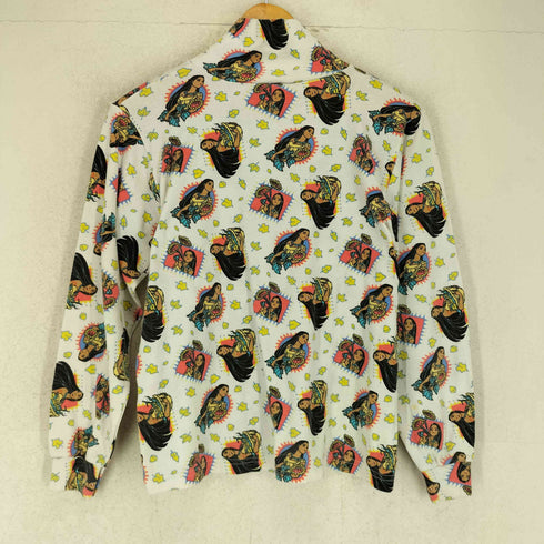 キャラクター プリント デザイン ロングスリーブ ハイネックTシャツ メンズ XL