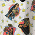 キャラクター プリント デザイン ロングスリーブ ハイネックTシャツ メンズ XL