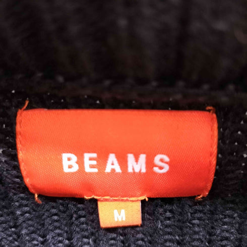 ビームス BEAMS 畦編み ルーズ タートルネック ニット メンズ M