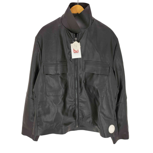 ザラ ZARA フェイクレザージップアップブルゾン メンズ XL
