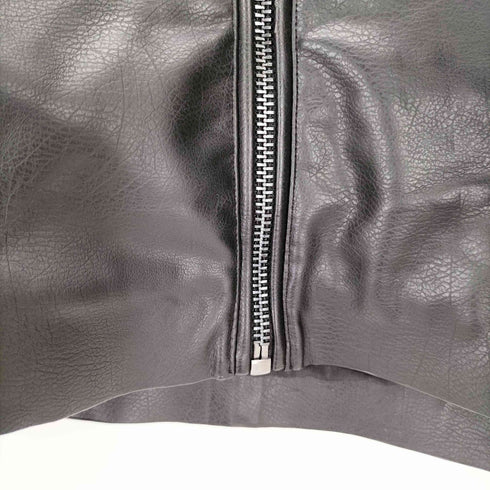 ザラ ZARA フェイクレザージップアップブルゾン メンズ XL