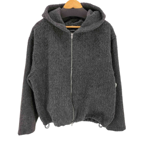 ザラ ZARA WOOLフェイクファージップフーディ メンズ L