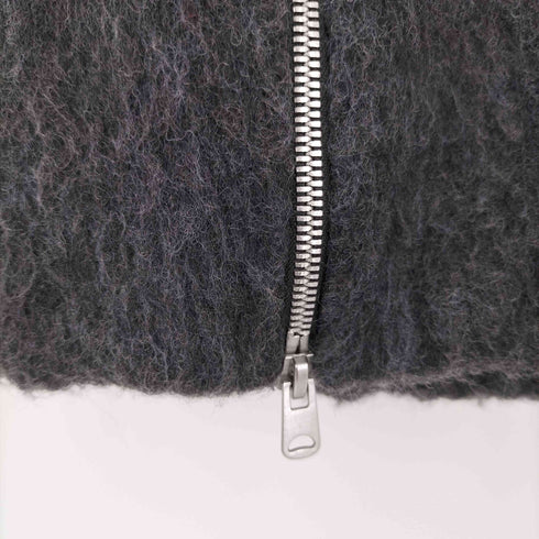 ザラ ZARA WOOLフェイクファージップフーディ メンズ L