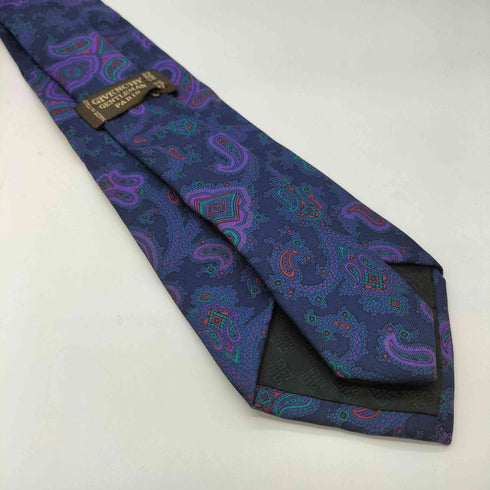 ジバンシィ GIVENCHY イタリア製 GENTLEMAN PARIS シルク ペイズリー柄 ネクタイ メンズ