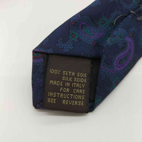 ジバンシィ GIVENCHY イタリア製 GENTLEMAN PARIS シルク ペイズリー柄 ネクタイ メンズ