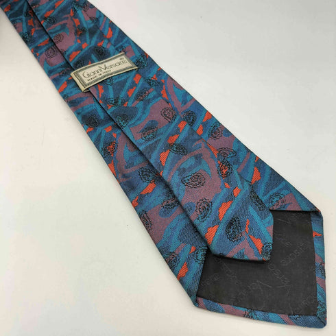 ジャンニヴェルサーチ GIANNI VERSACE イタリア製 ペイズリー シルク ネクタイ メンズ