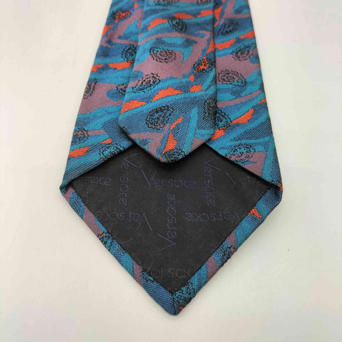 ジャンニヴェルサーチ GIANNI VERSACE イタリア製 ペイズリー シルク ネクタイ メンズ