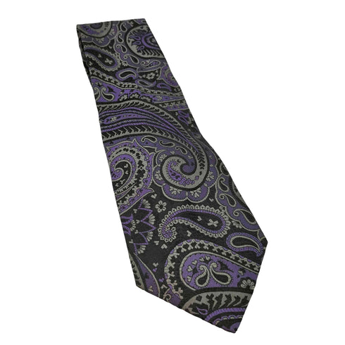 ジャンニヴェルサーチ GIANNI VERSACE イタリア製 ペイズリー シルク ネクタイ メンズ