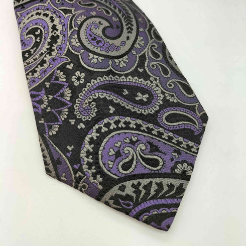 ジャンニヴェルサーチ GIANNI VERSACE イタリア製 ペイズリー シルク ネクタイ メンズ