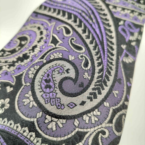 ジャンニヴェルサーチ GIANNI VERSACE イタリア製 ペイズリー シルク ネクタイ メンズ
