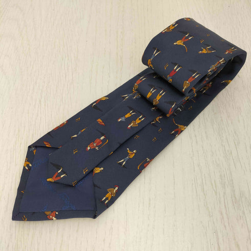 サルヴァトーレフェラガモ Salvatore Ferragamo イタリア製 総柄 シルク ネクタイ メンズ