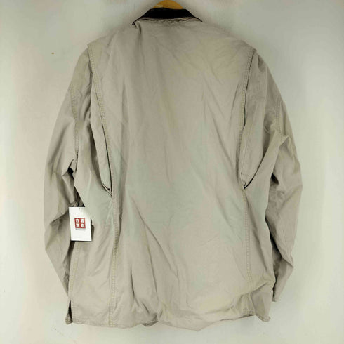 バナナリパブリック BANANA REPUBLIC 80S 裏地チェック 襟レザー ハンティングジャケット メンズ import:M