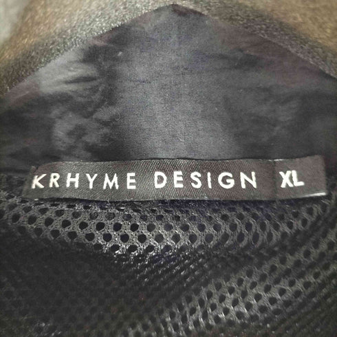 KRHYME DESIGN プリントダブルジップブルゾン メンズ XL