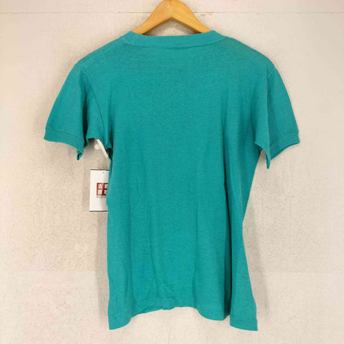 80-90s ALCATRAZ 裾シングル フロントプリントクルーネックTシャツ メンズ