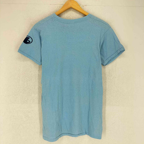 袖裾シングル ハンドサインデザインクルーネックTシャツ メンズ