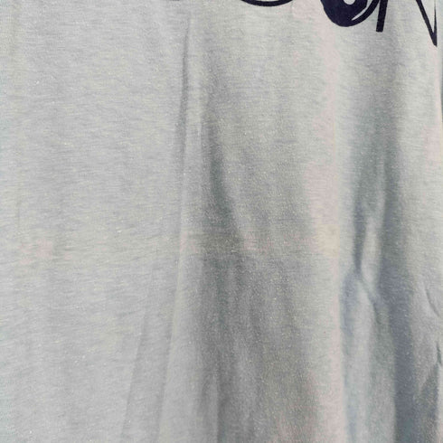 袖裾シングル ハンドサインデザインクルーネックTシャツ メンズ