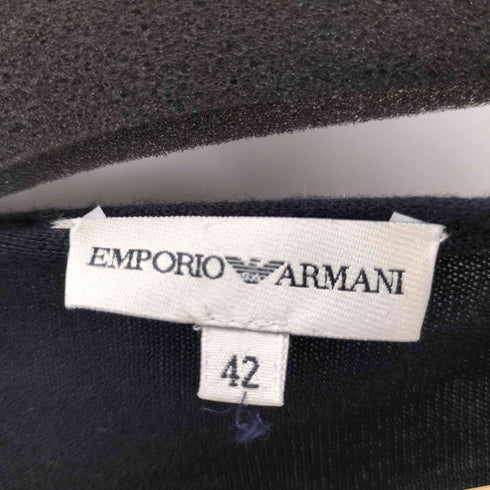 エンポリオアルマーニ EMPORIO ARMANI ビーズ装飾 L/Sニット メンズ 42